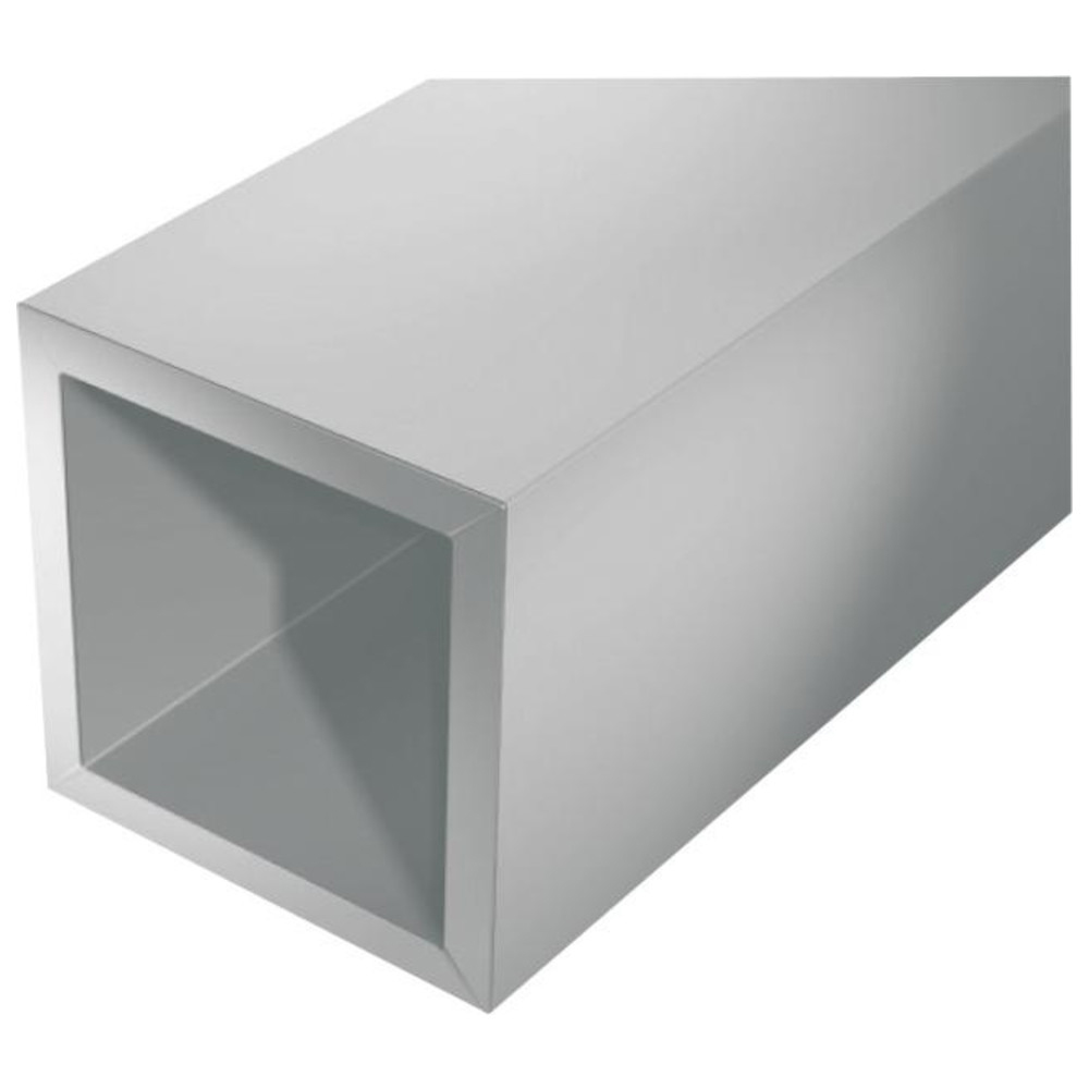 Alu-Vierkantrohr 1000/10 x 10 x 1 mm silberfarbig