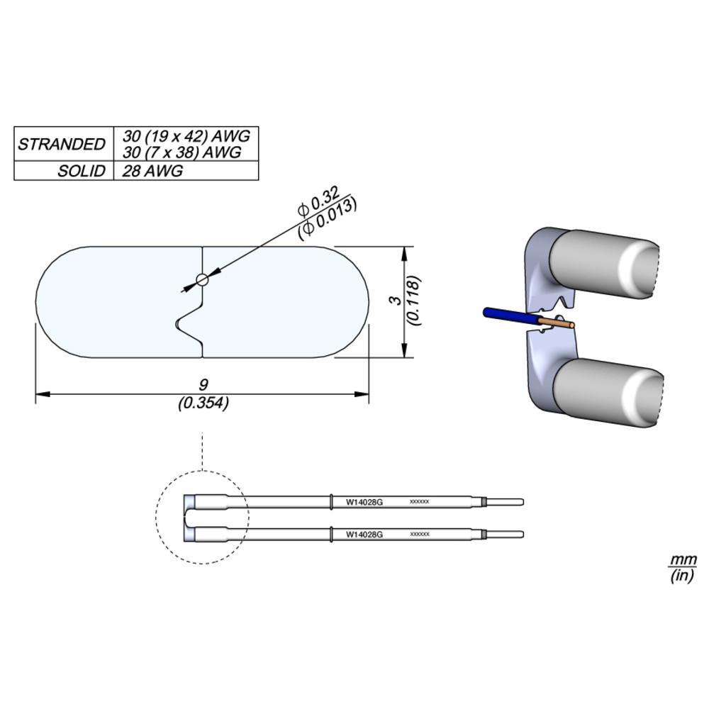 JBC Abisolierkartusche, AWG 28
