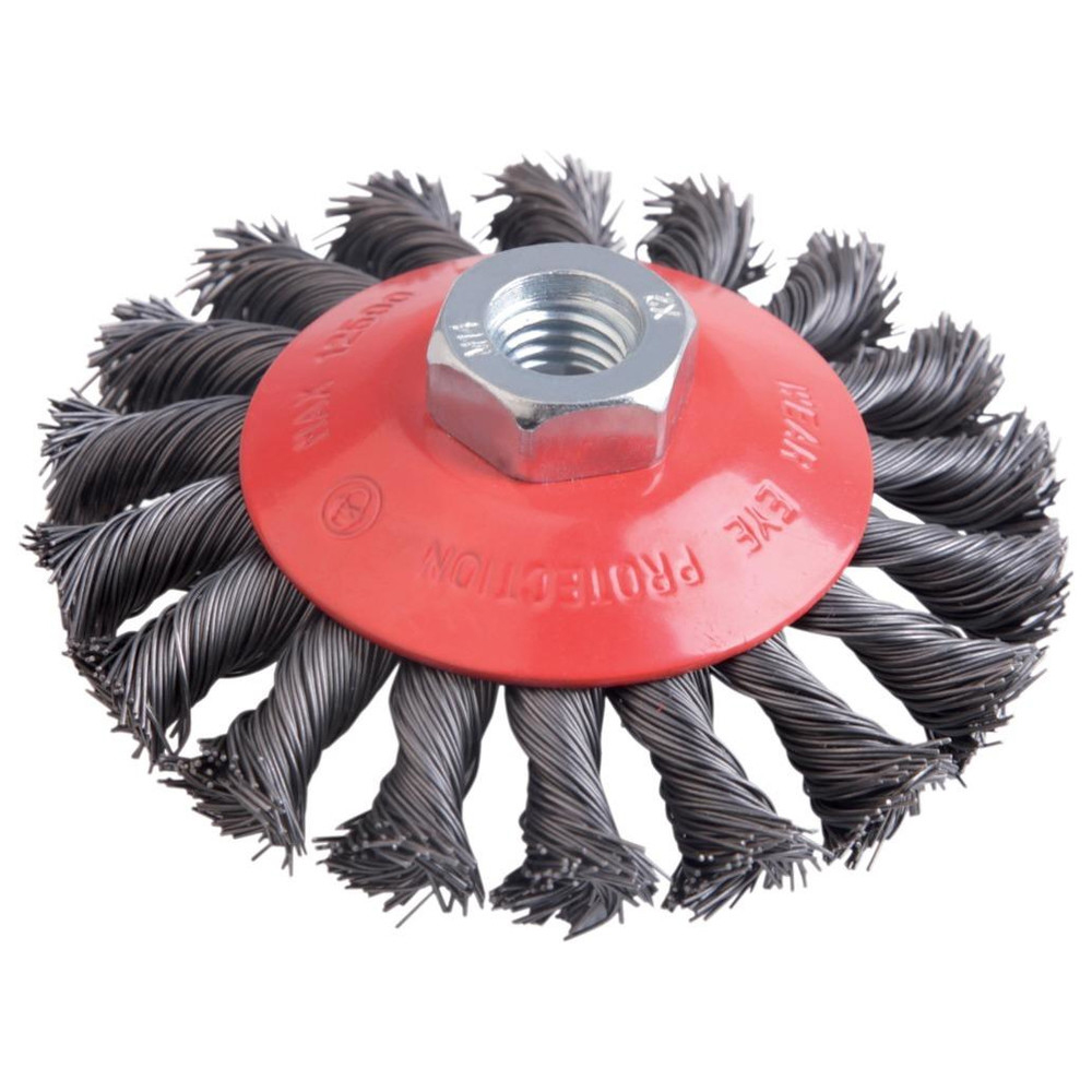 Kegelbürste Edelstahl 100 mm gezopft
