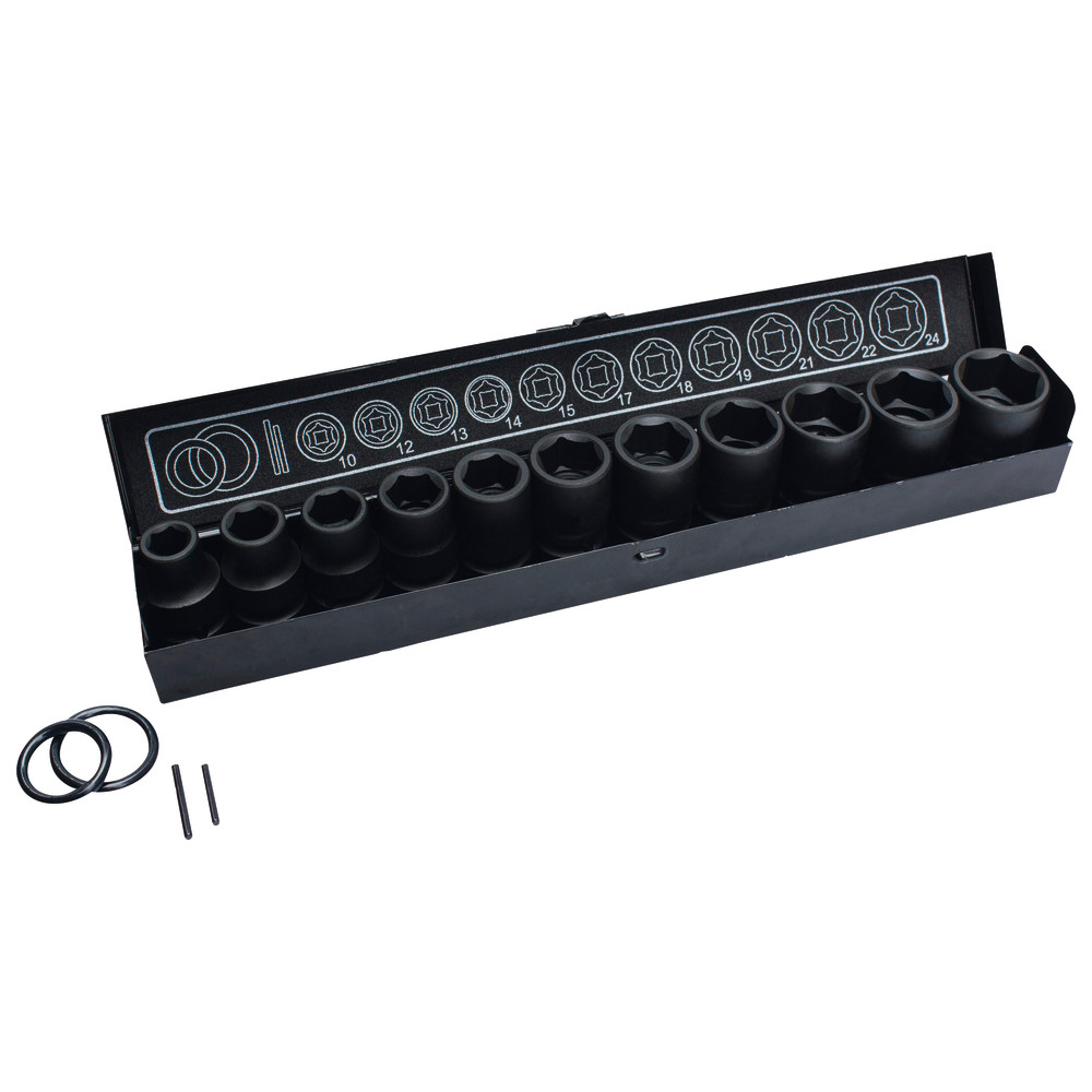 Kraft-Steckschlüsselsatz 1/2" 15-teilig