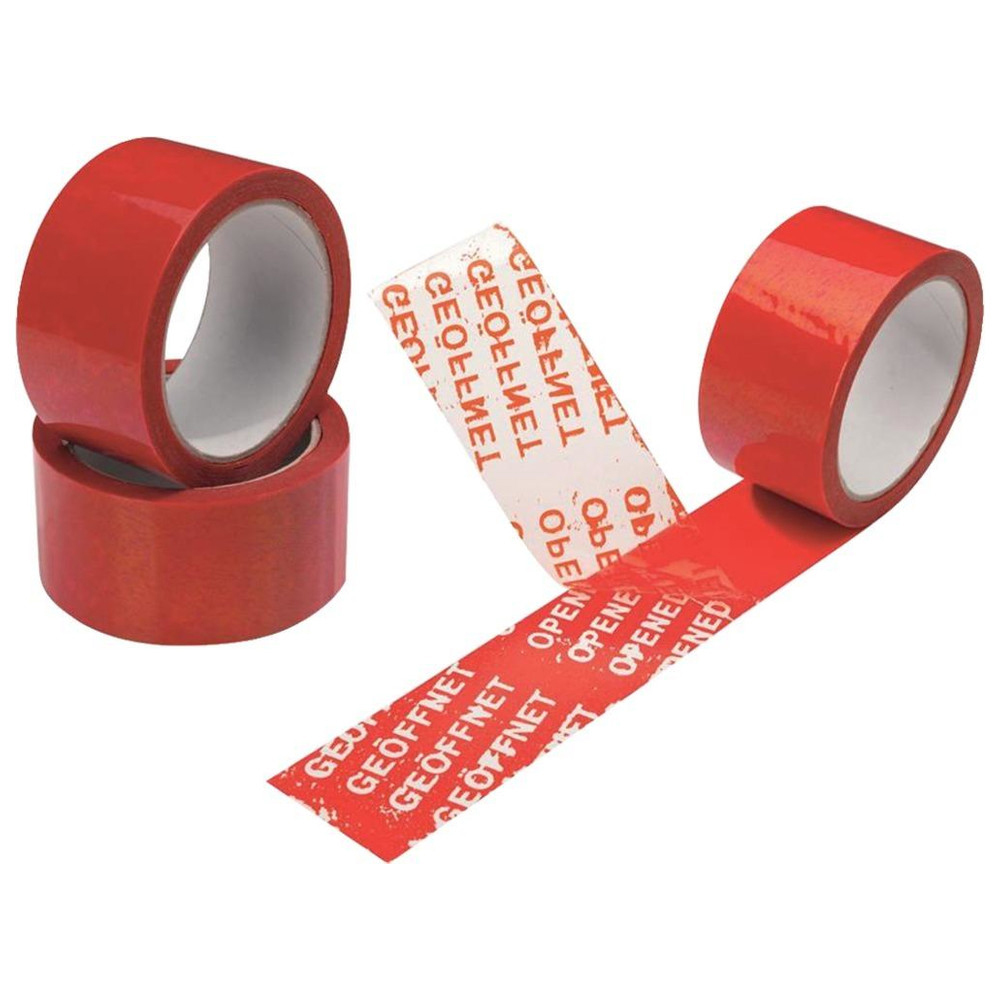 Sicherheitsklebeband rot, 50 mm x 50 m