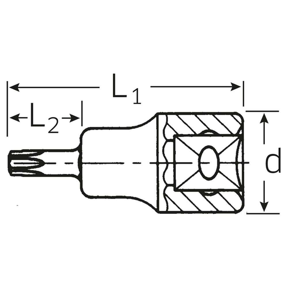 54TX Schraubendrehereinsätze 1/2 T20