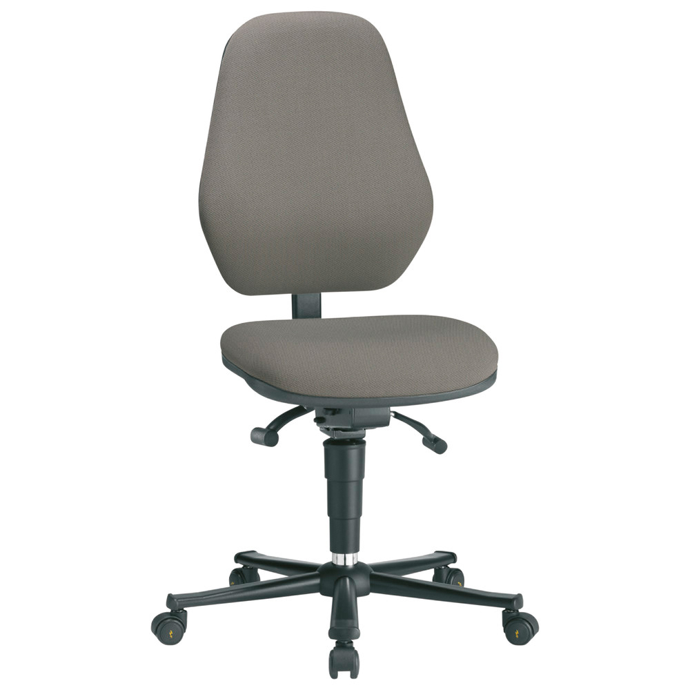 Drehstuhl Basic 2, mit Rollen, ESD, blau, Permanentkontakt