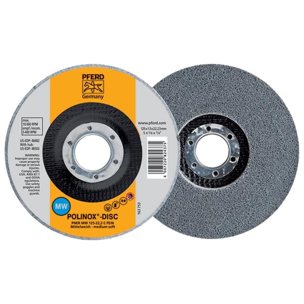 POLINOX-Schleifrad 125 mm mittelhart