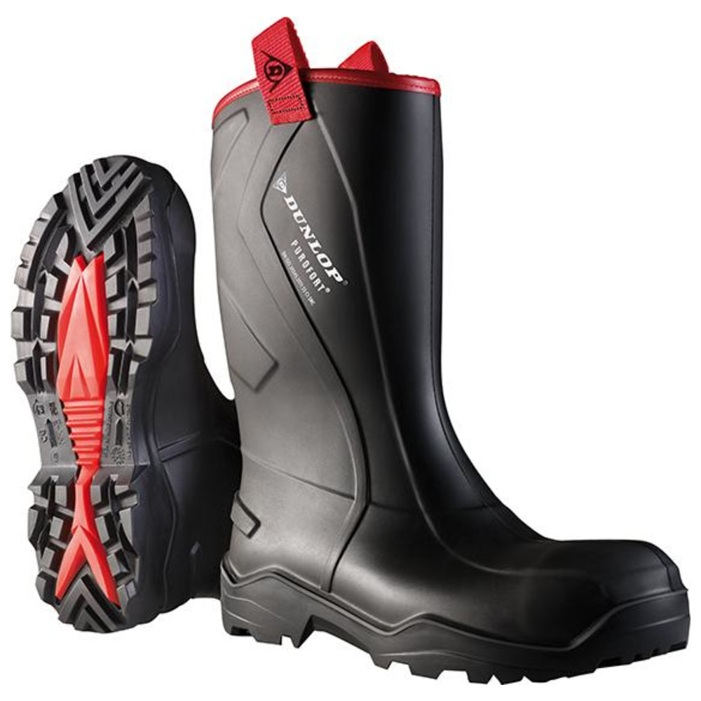 Stiefel Purofort+ Rugged, Gr. 39, schwarz
