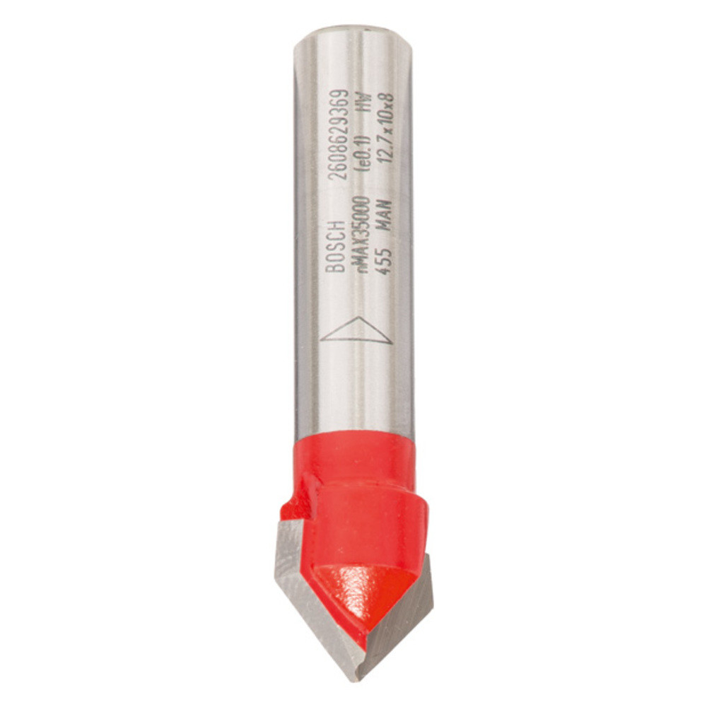 V-Nutfräser Expert for Wood, W 90 mm, D 12,7 mm, S 8 mm