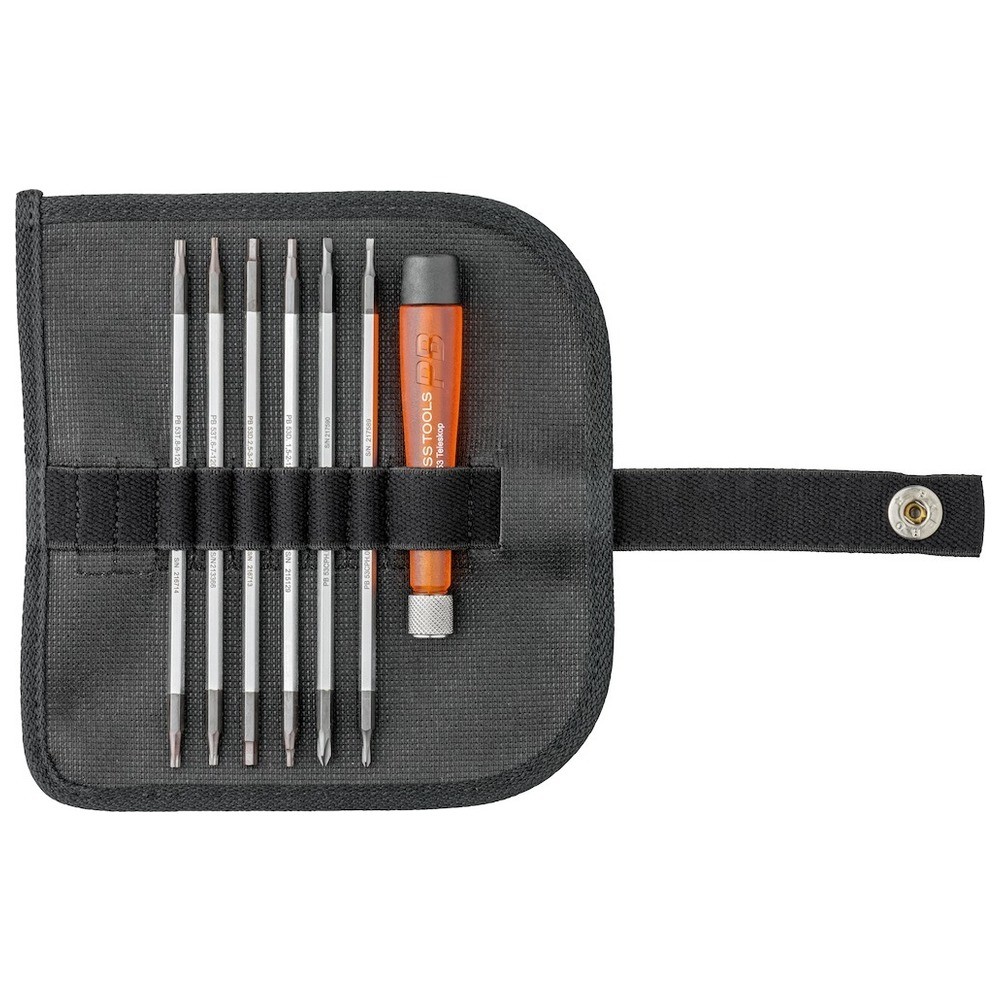 Elektronik- Wechselklingen-Satz 7-teilig in Rolltasche PB Swiss Tools