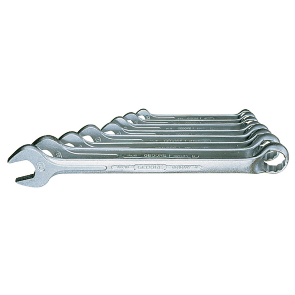 Ringmaulschlüsselsatz, DIN 3113 B 8-teilig 3/8-1"