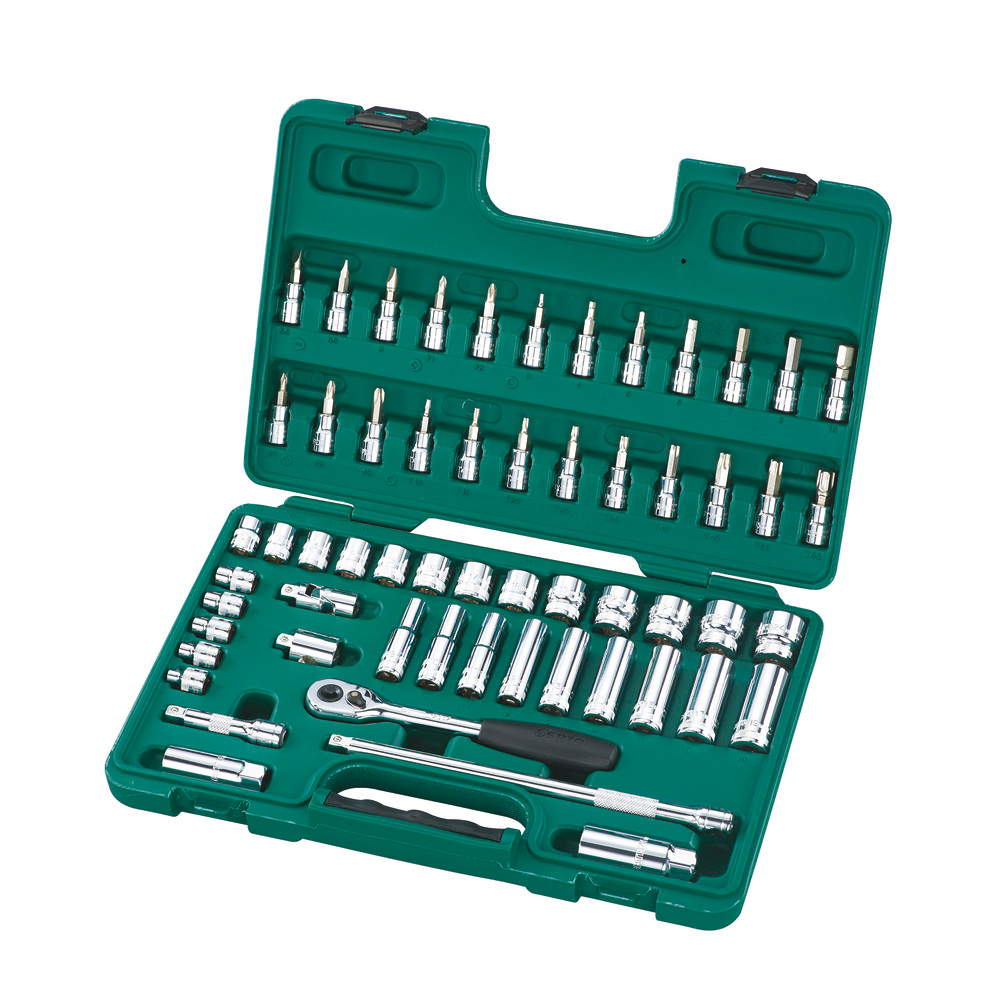 Steckschlüssel Garnitur 6kt 3/8" 58-tlg.