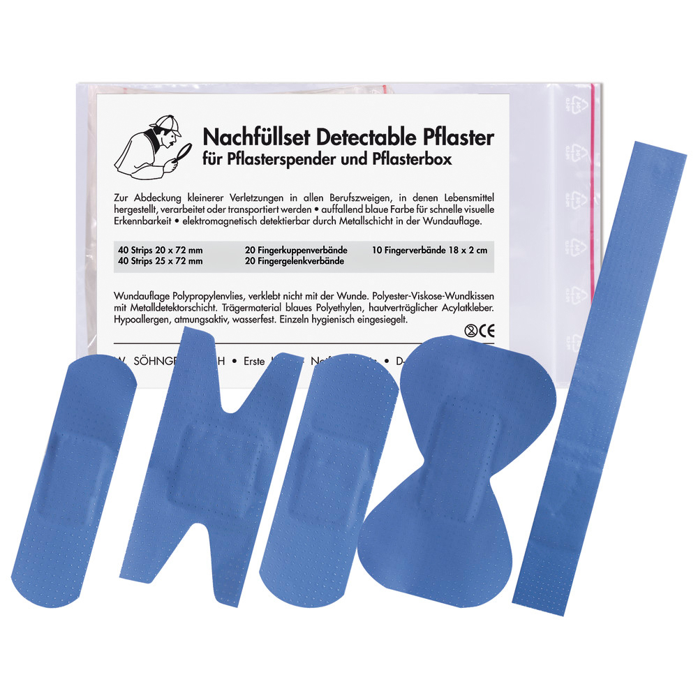 Nachfüllset detectable komplett für Pflasterspender