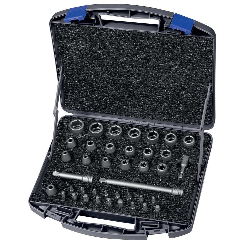 Kraft- Steckschlüssel-Satz 3/8" 40-teilig ASW