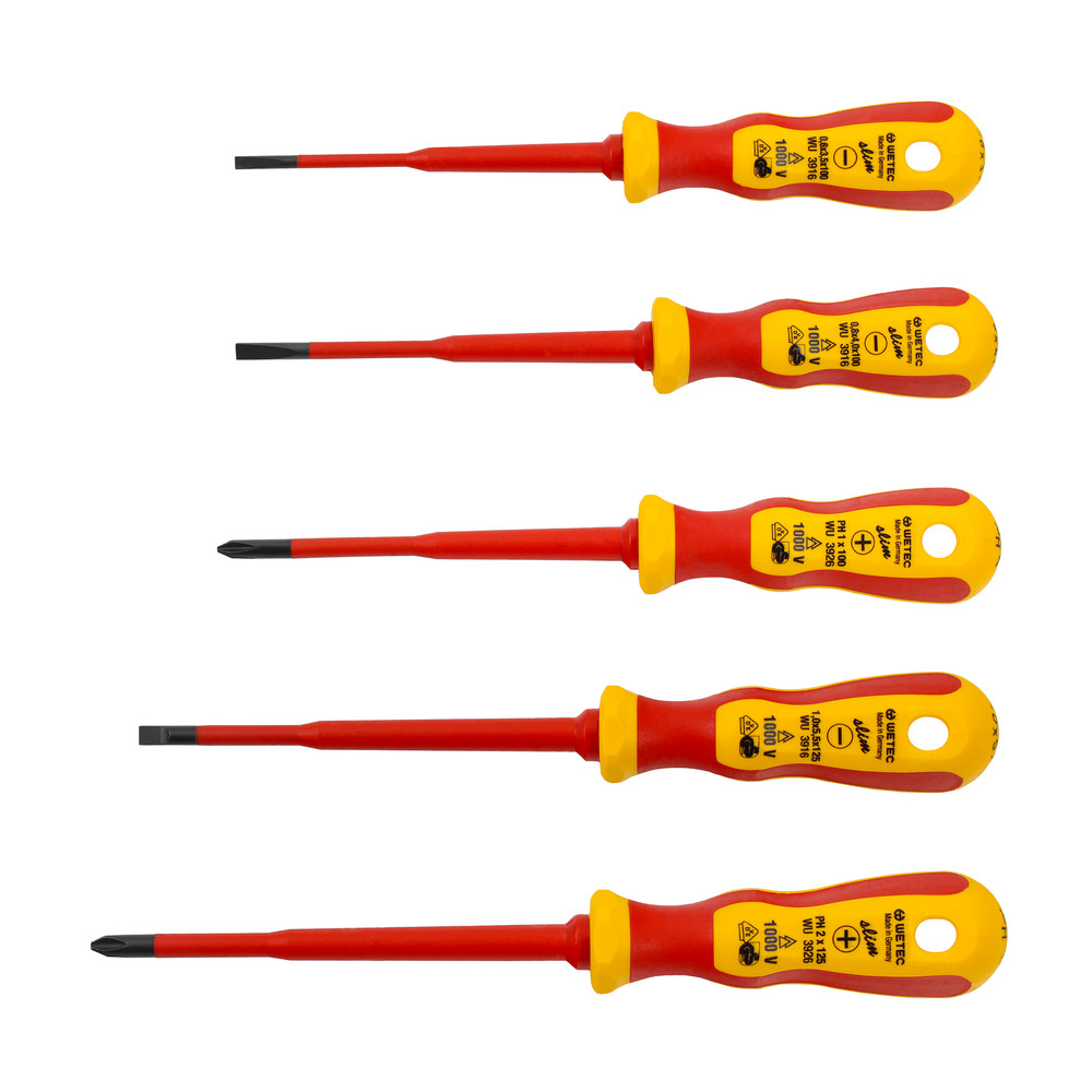 VDE-Schraubendrehersatz Slim 2-K, 5-tlg.