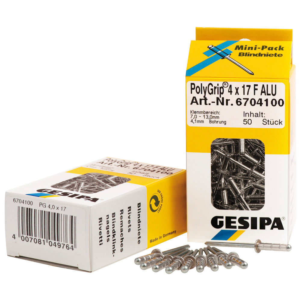 Mini-Pack PolyGrip Alu/Stahl 3,2 x 11