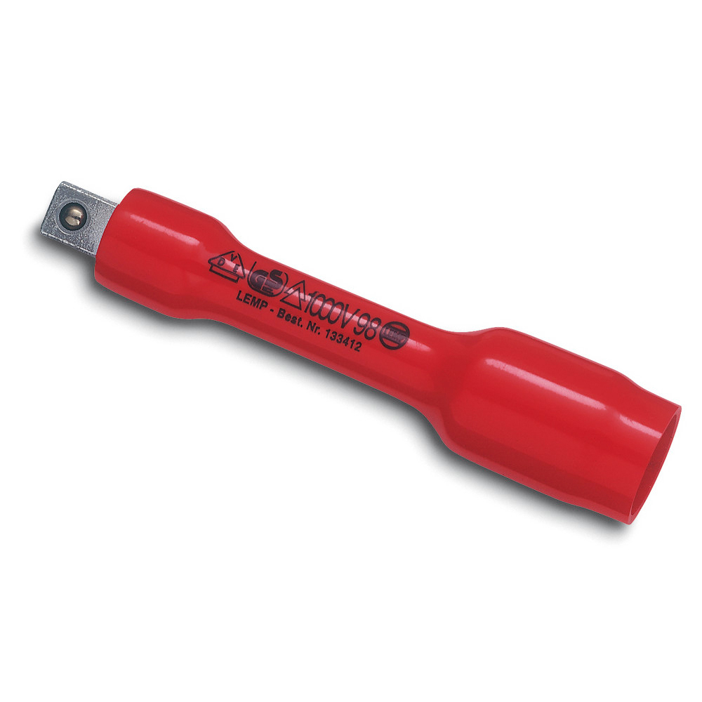 Verlängerung 1/2", mit Verriegelungsautomatik, isoliert, 125 mm