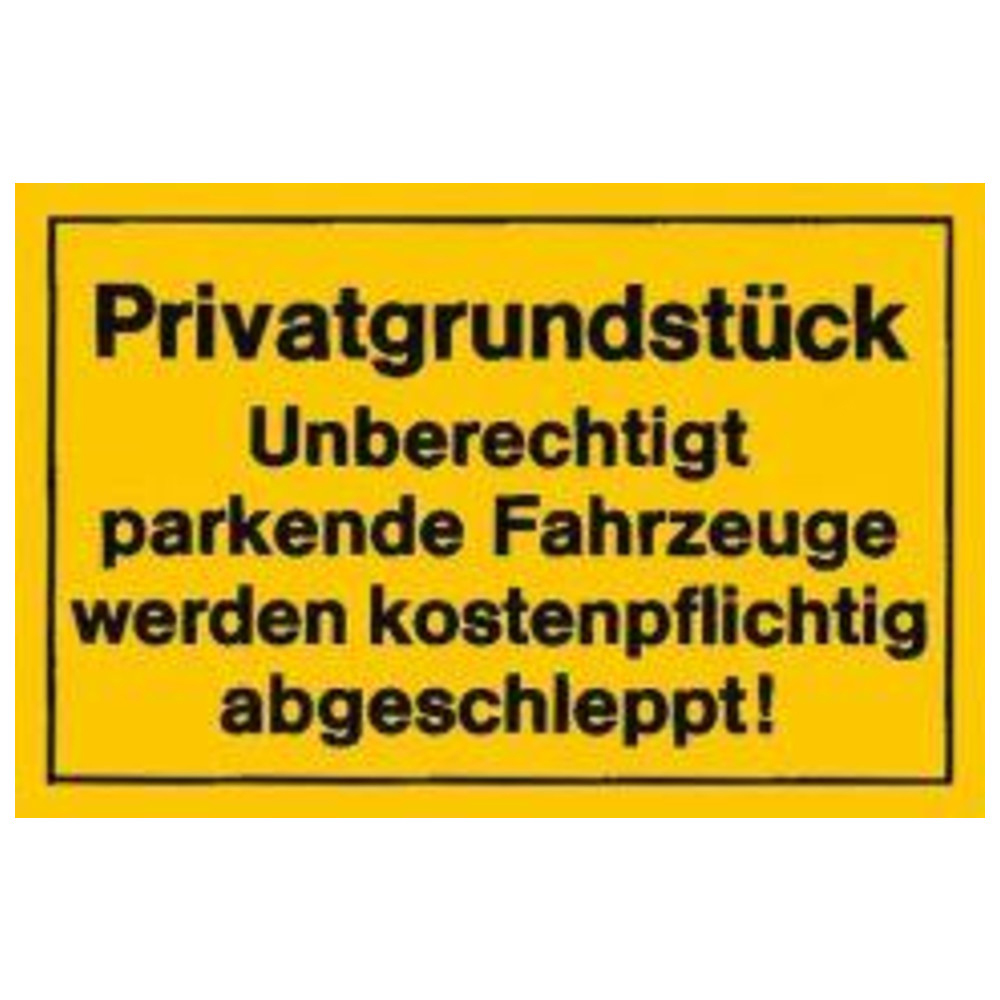 Verbotsschilder Privatgrundstück