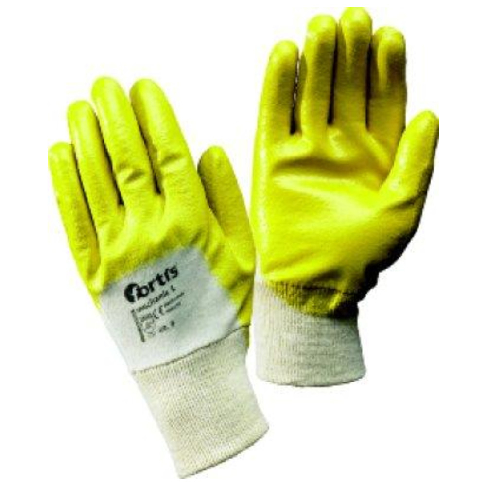 Handschuh Mechanic L, Nitril, leicht, Gr. 10, gelb