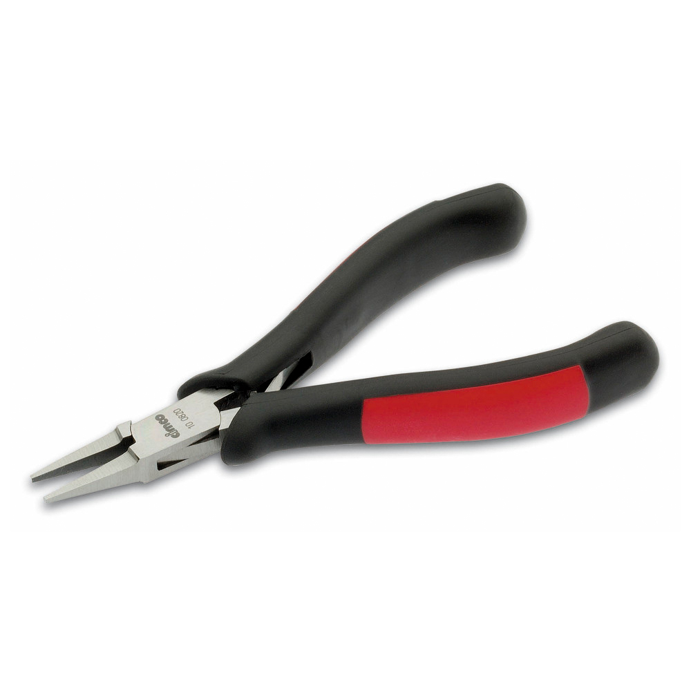 Elektronik - Flachzange 130 MM glatte schmale Backen 2,0 x 1,0 mm