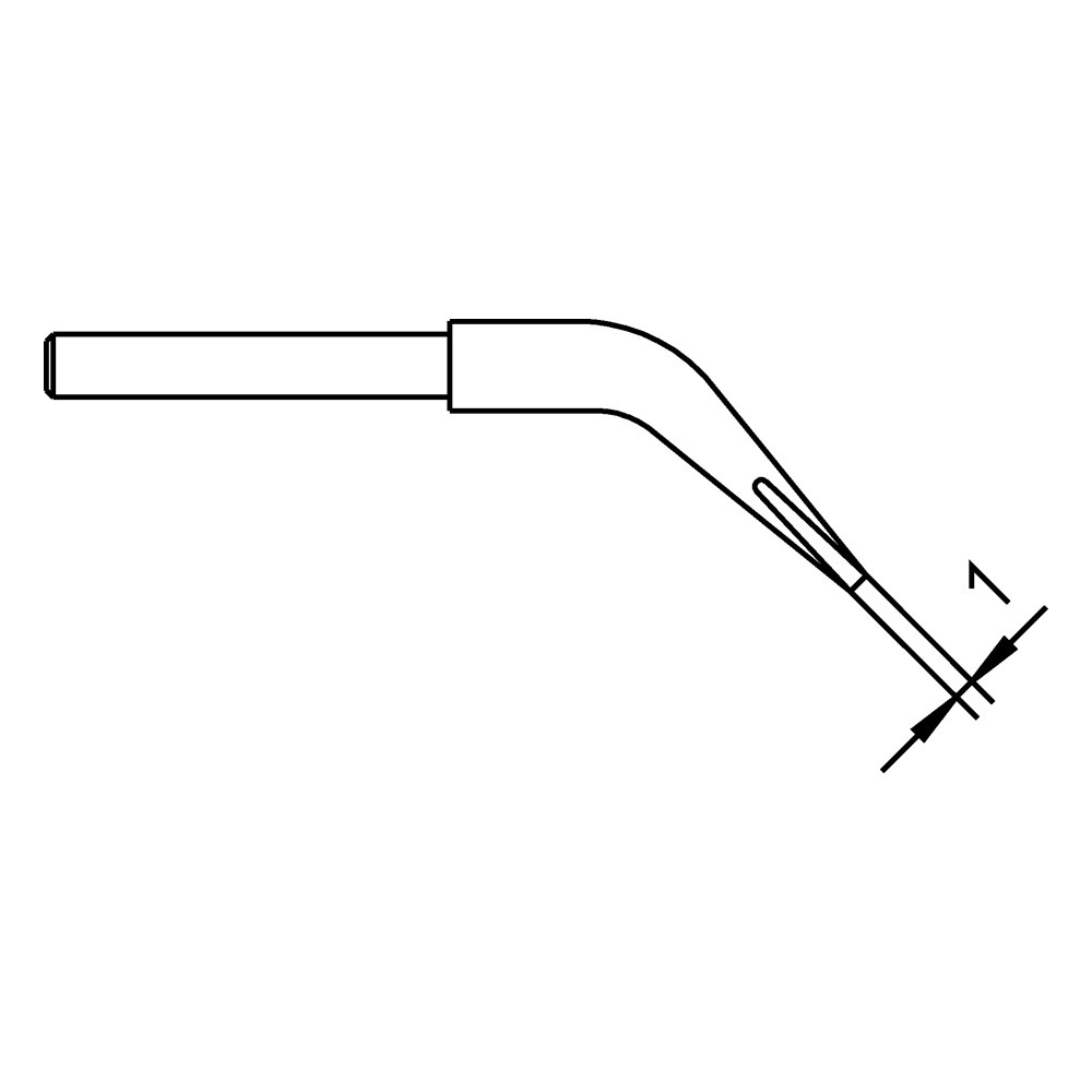 Lötspitzen Serie WTA Meißelform, WTA 1/1,0 x 0,5 mm, gebogen