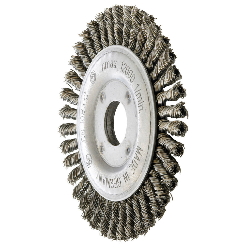 Rundbürste Stahldraht 115 x 6 mm gezopft