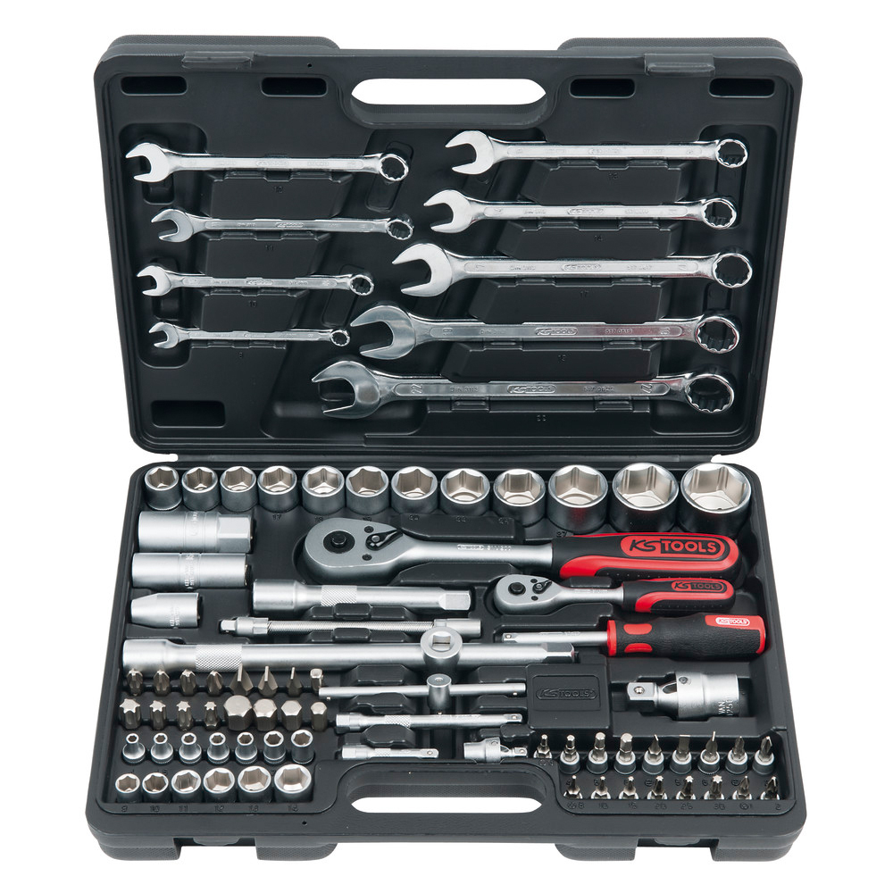Superlock Steckschlüssel-Satz 1/4" + 1/2", 82-teilig