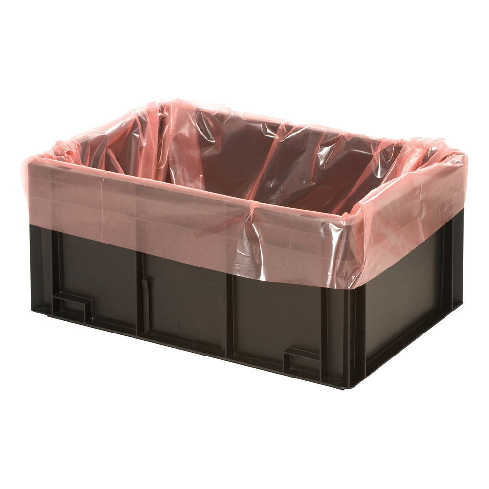 Freestat Seitenfaltenbeutel, ESD, 400 x 300 x 550 mm, 60 µm