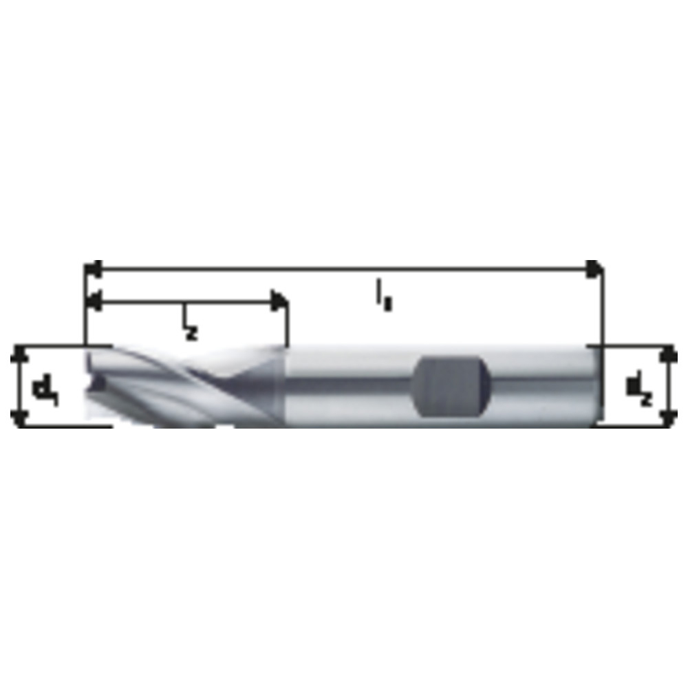 3-Schneiden-Fräser DIN 327 K HSSE 10,00 mm