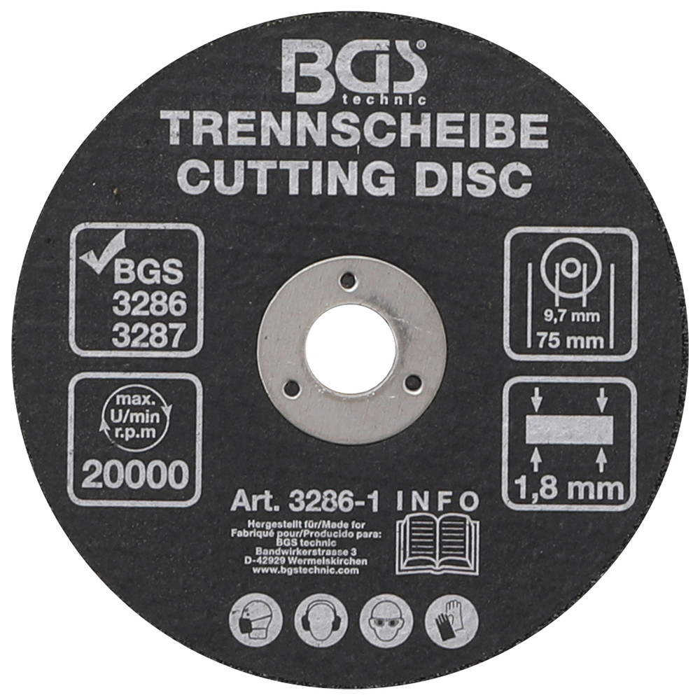 Trennscheibe, Ø 75 x 1,8 x 9,7 mm