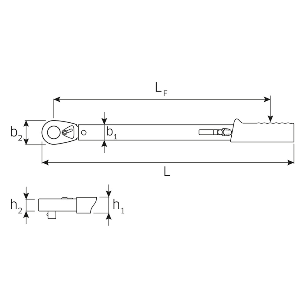 721QR/20 Drehmomentschlüssel Standard MANOSKOP mit QuickRelease