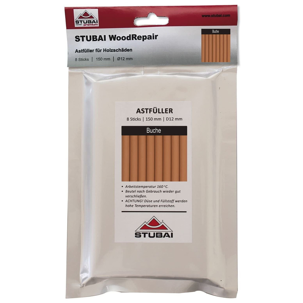 WoodRepair Kompakt-Beutel, Buche, 8 Sticks