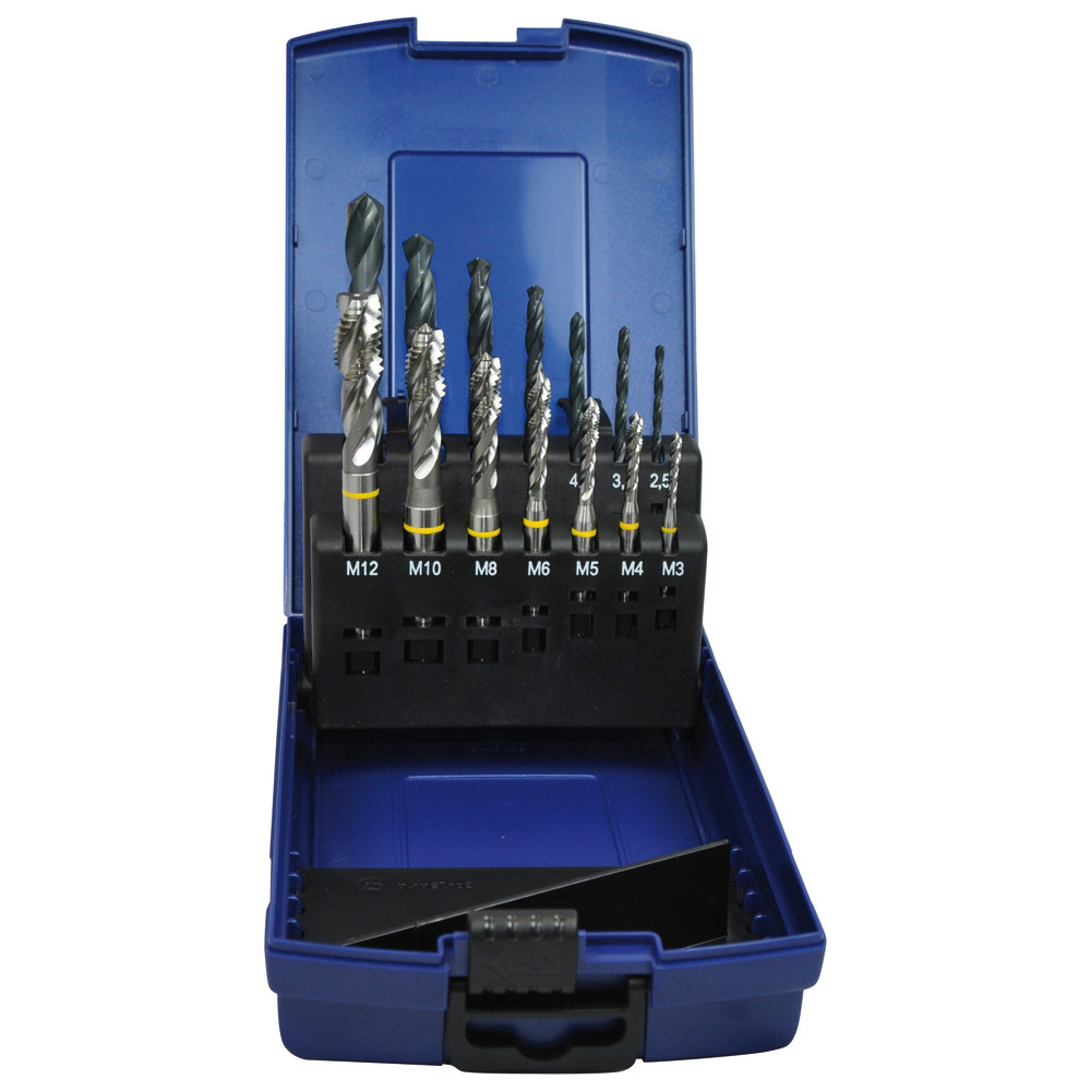 Maschinengewindebohrer, DIN 371 C HSSE Set+KLM3-M12 6H GL