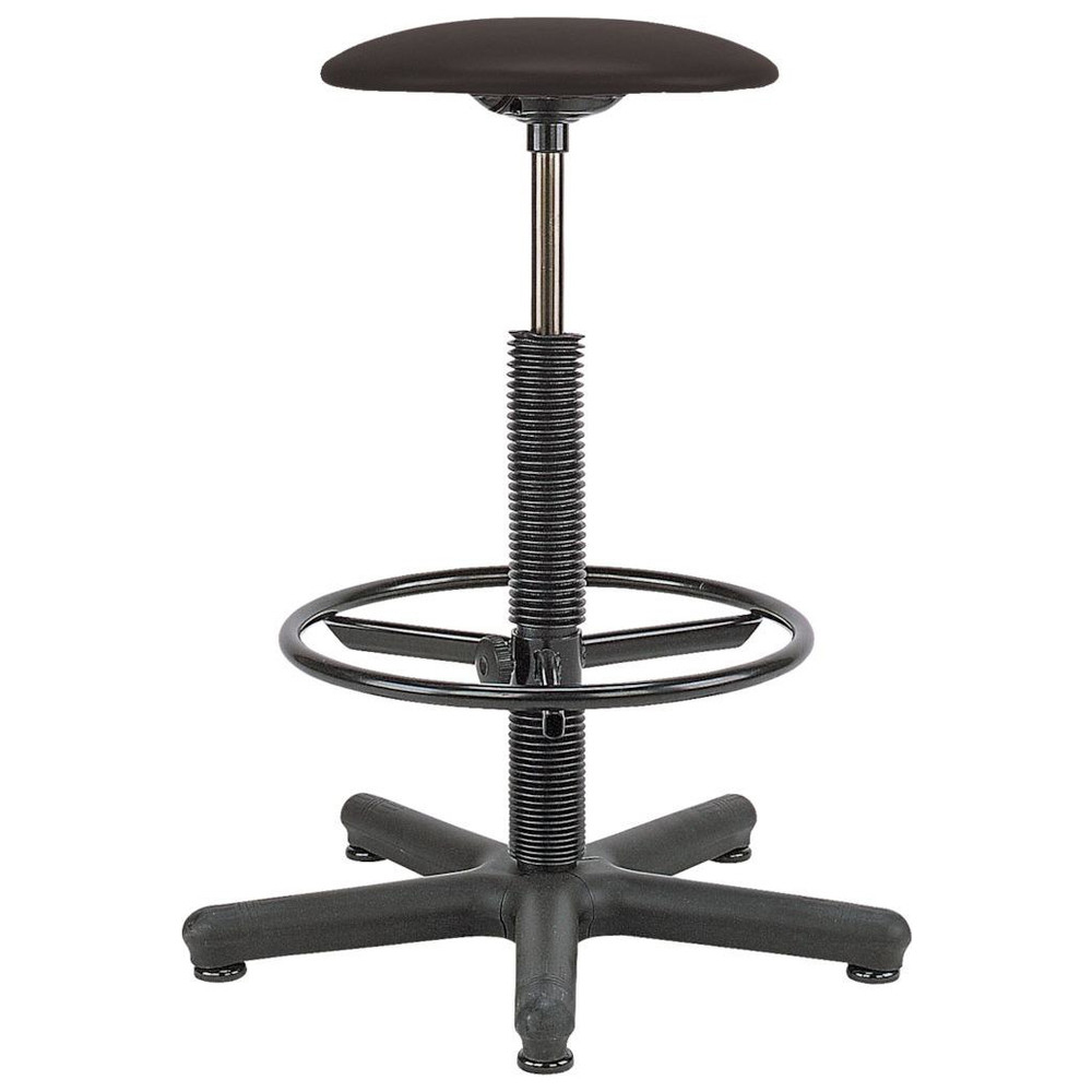 Hocker Goliat + Ring Kunstleder schwarz