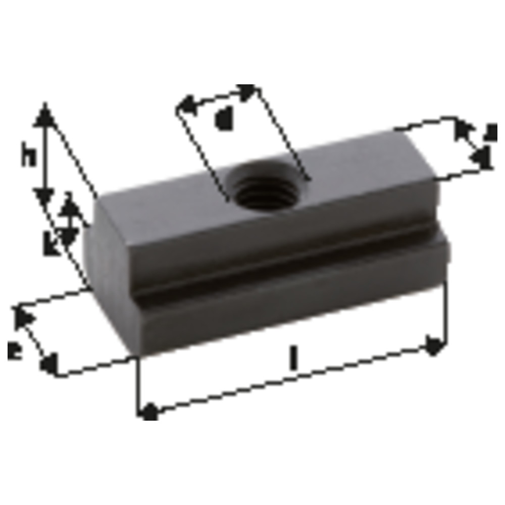 Nutenstein DIN 508 L M 6 x 8 mm