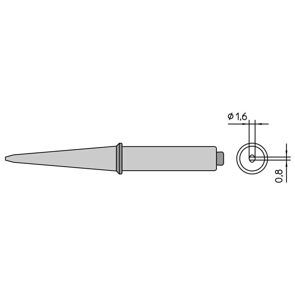 Weller Lötspitze Serie CT, CT5 C7/3,2 x 0,8 mm, gerade, 370 °C