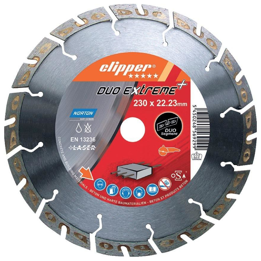Diamant-Trennscheibe ClipperDuo Extreme+ 230 x 22,23 mm