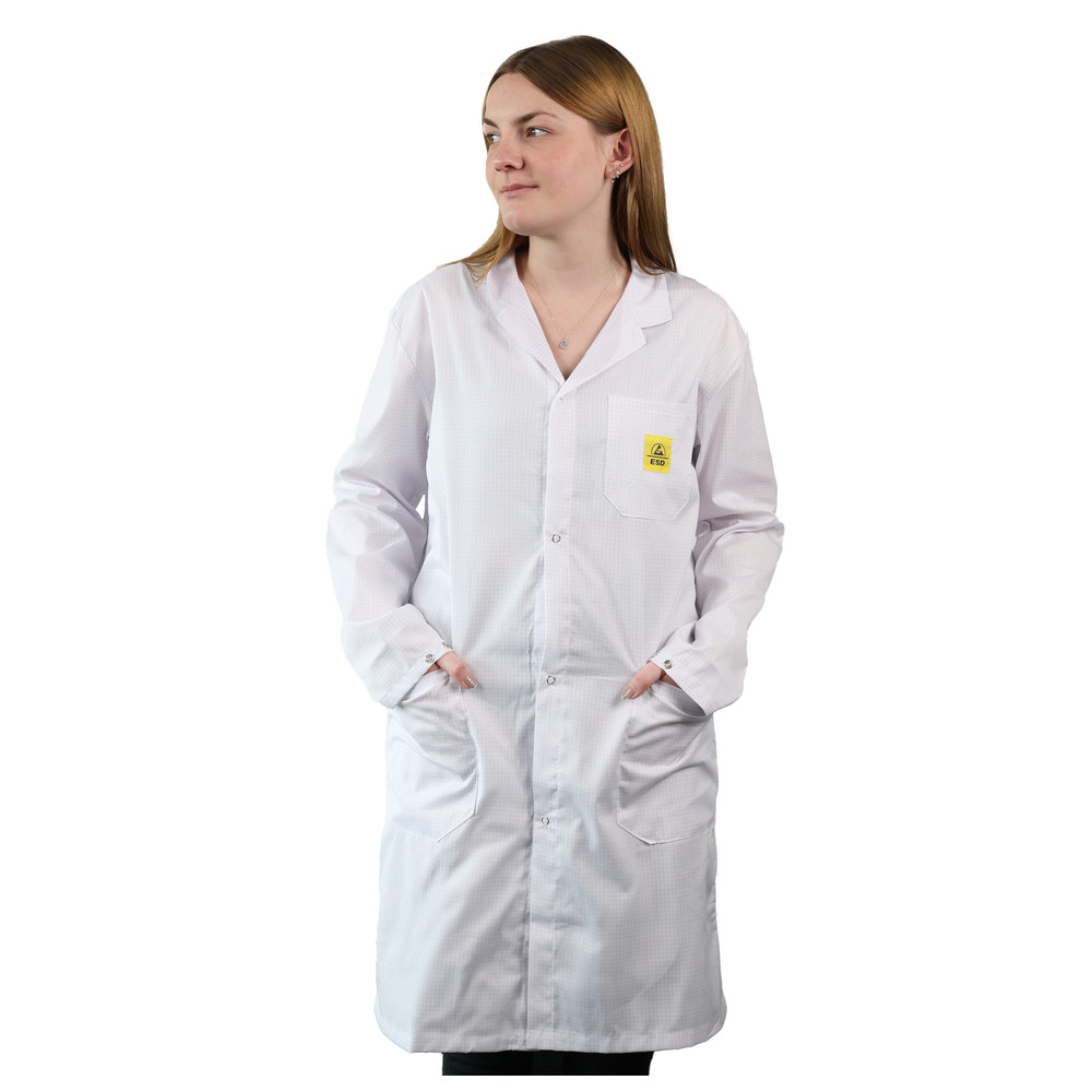 Arbeitsmantel AM-120, ESD, XS, weiß