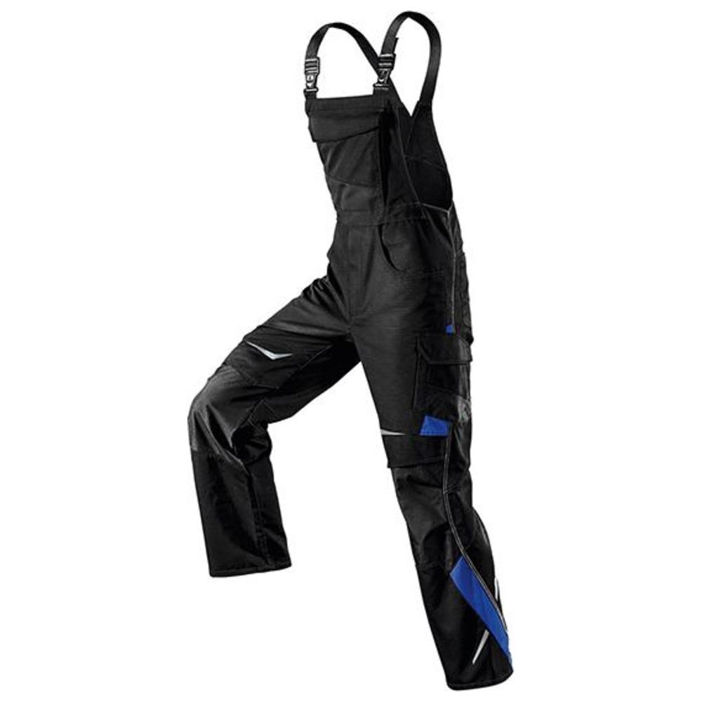 Latzhose Pulsschlag schwarz/kornblau, Gr. 50