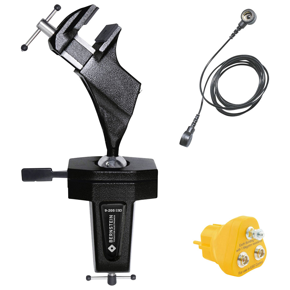 Kugelgelenk-Schraubstock Spannfix 9-205, ESD-Set