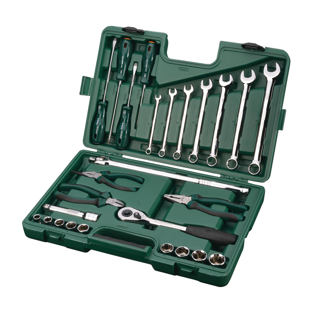 Steckschlüssel Garnitur 6kt 1/2" 26-tlg.