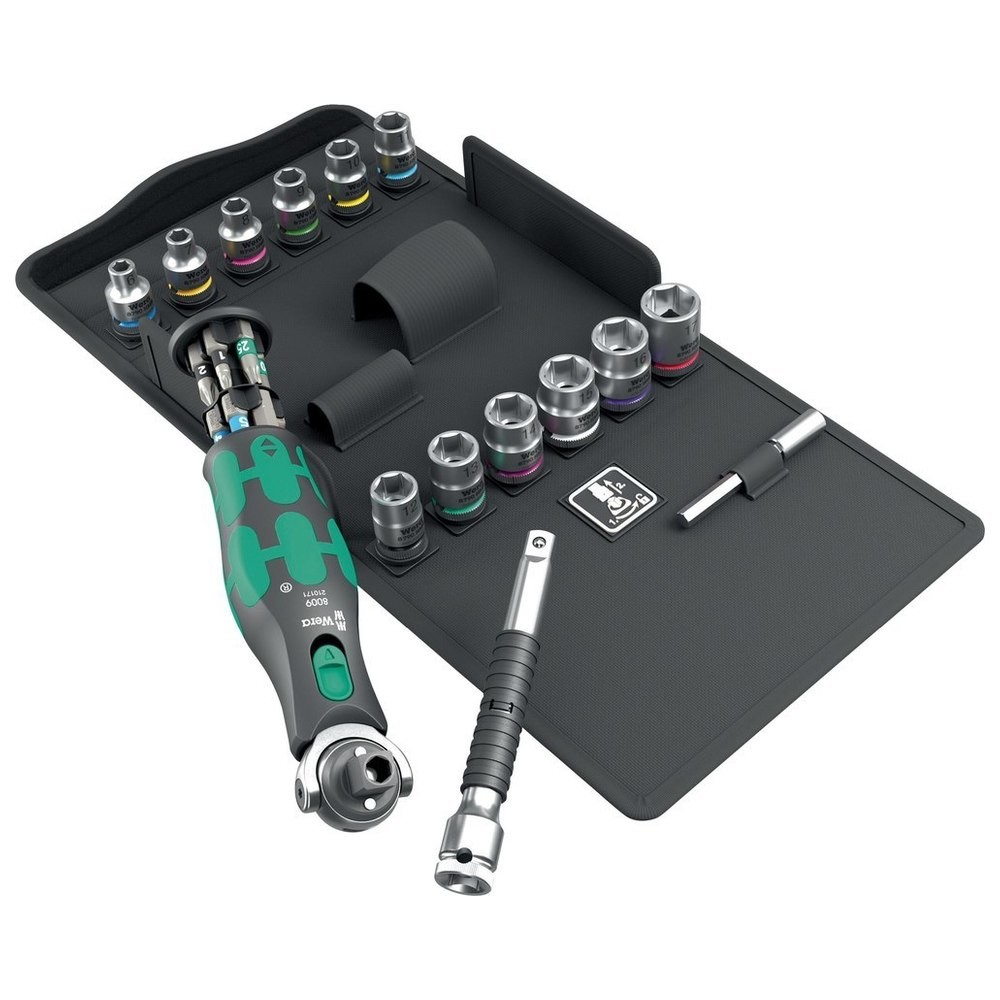 Magazin-Knarren-Satz 3/8" Zyklop Pocket27-teilig Wera