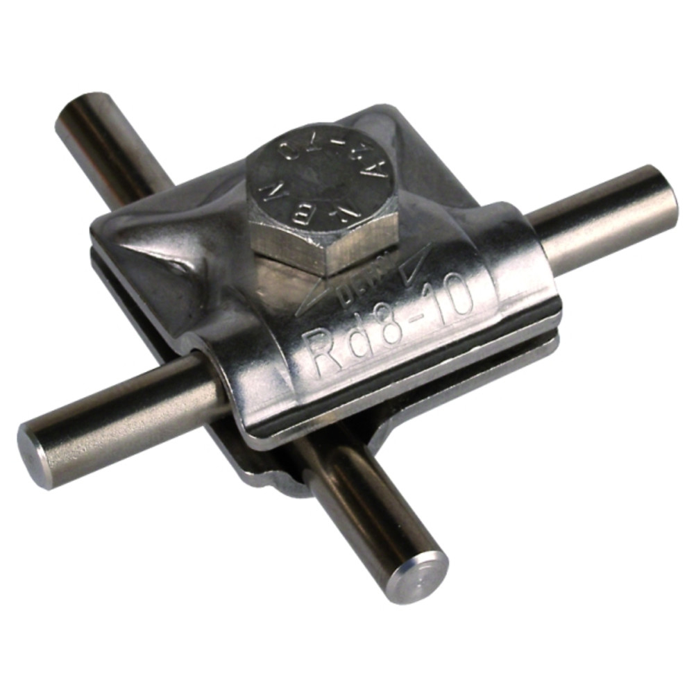 MV-Klemme mit Sechskantschraube, DIN EN 62561-1, NIRO, 8-10 mm