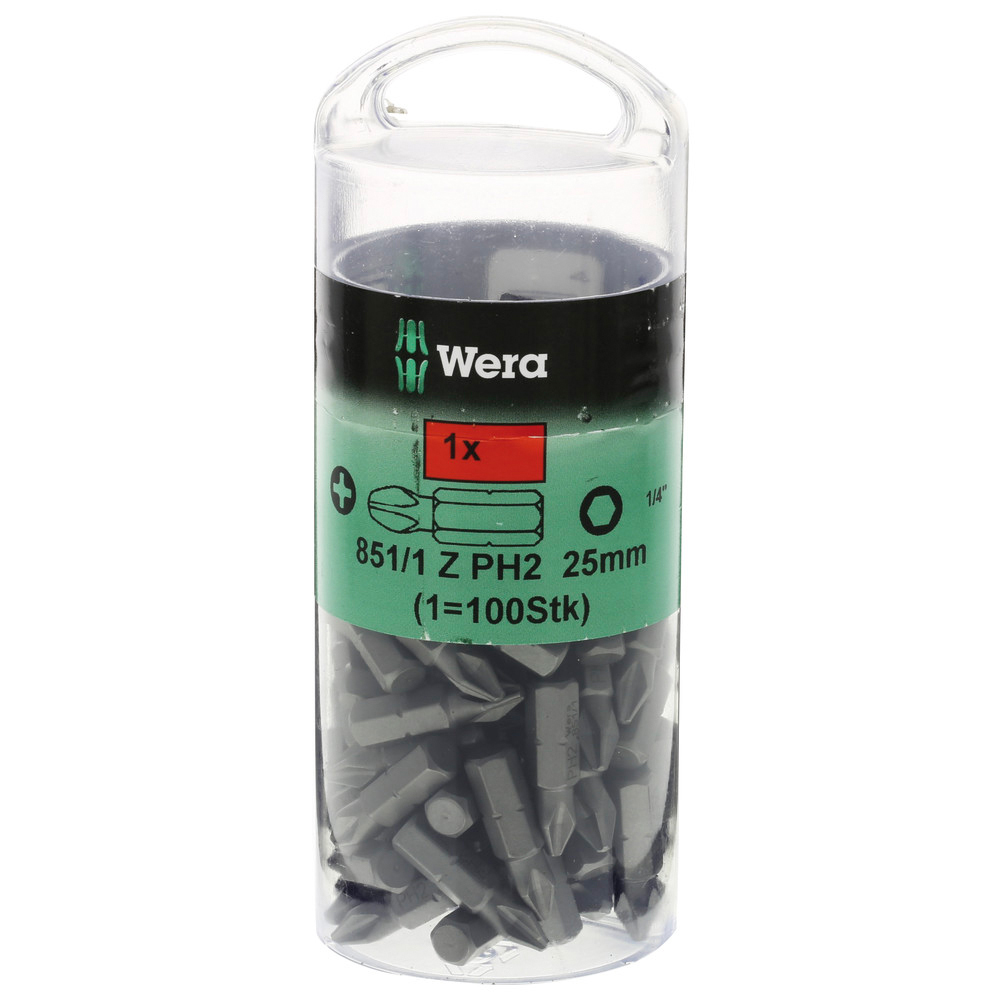 Bit 1/4" DIN3126 E6,3 PH2 x 25 mm 100er Pack