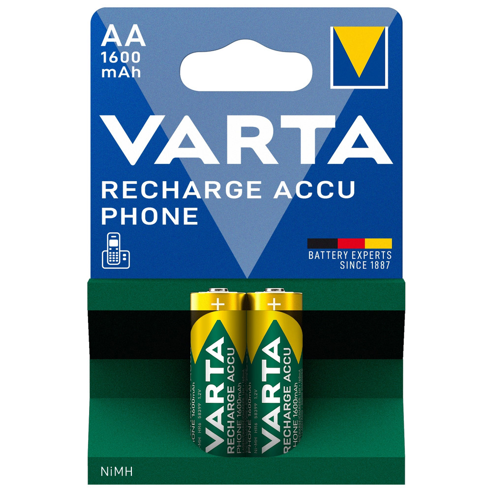 Phone-Akku, AA/Mignon, Ni/MH, 1,2 V, 1.600 mAh