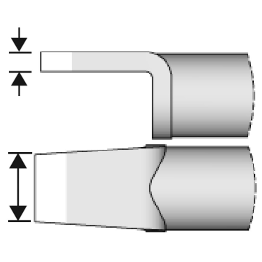 JBC Lötspitze Serie C420, C420273/4,0 mm, für Dual-In-Line-IC, Bild 2