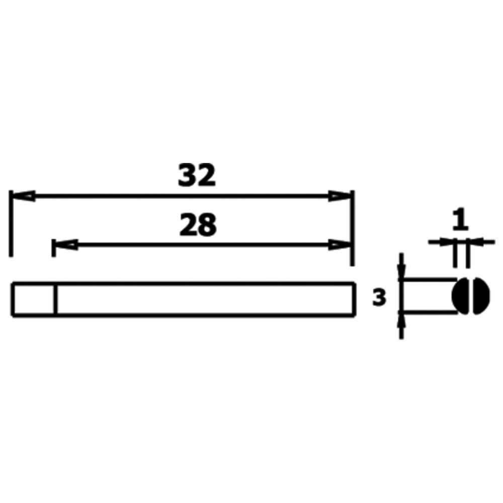 WETEC ECO Mini-Flachrundzange, Greifflächen glatt, 3,0 mm, ESD-Griffe, Bild 2