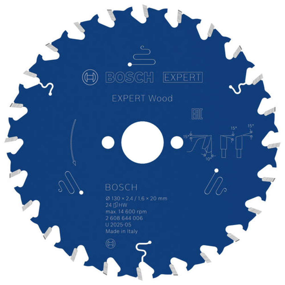 EXPERT Wood Kreissägeblatt, 130x2,4/1,6x20 mm, Z24