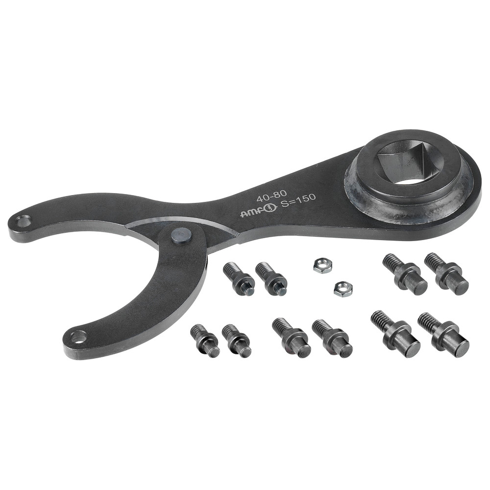 Gelenk-Stirnlochschlüsselsatz 18- 40 mm für Drehmomentschlüssel
