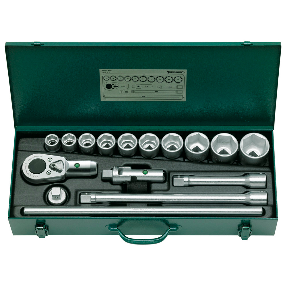 Steckschlüsselgarnitur 3/4" 16-teilig