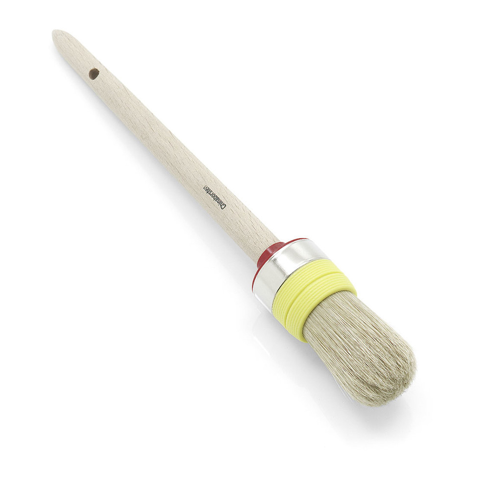 Handwerker-Ringpinsel, hochwertige helle Borstenmischung, Größe 02