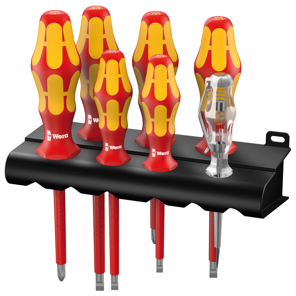 Schraubendrehersatz Kraftform Plus+Spannungsprüfer 160i/7 Rack