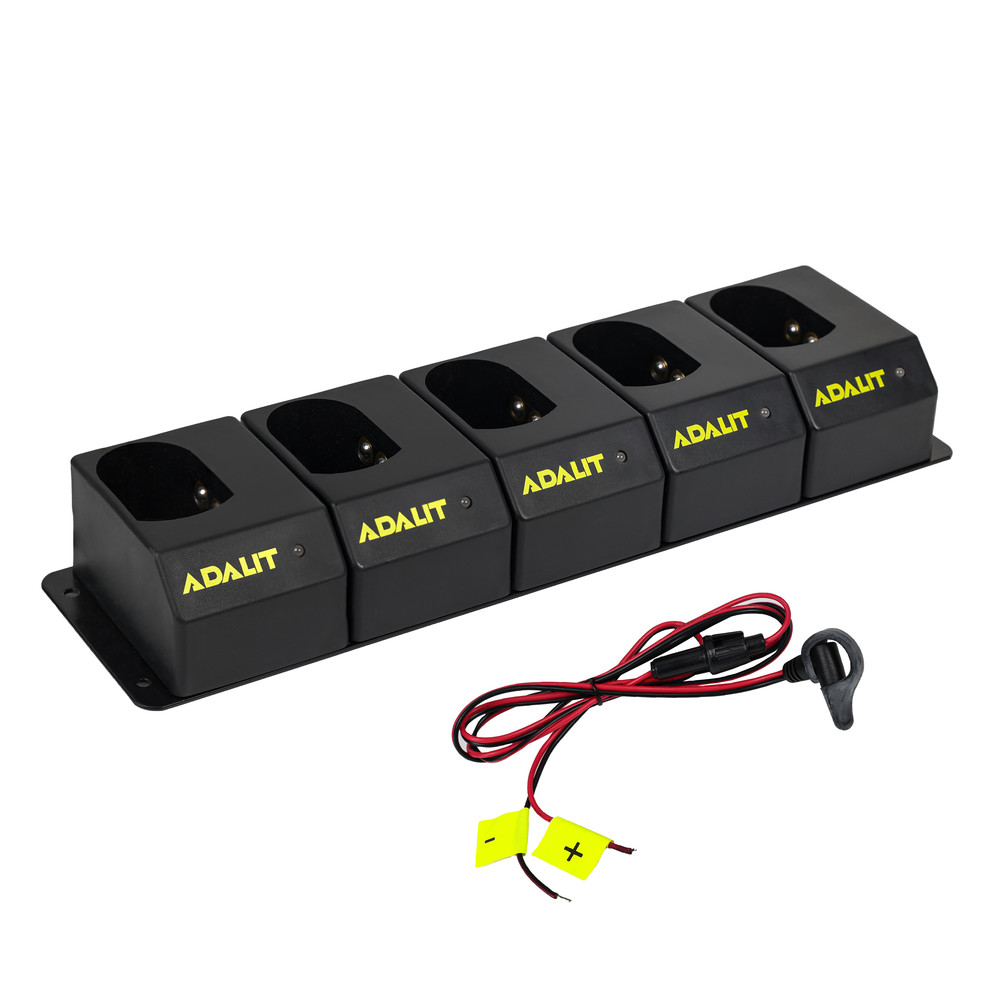 Ladestation für L-3000 / L-4000, Anzahl Ladeplätze 5, 12/24 V